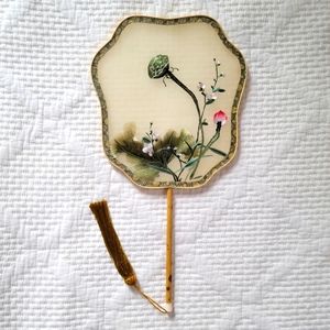 Double Sided Suzhou (Su) Handmade Silk Chinese Embroidery Fan